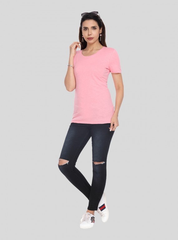 Slub Jersey Short Sleeve - Pink