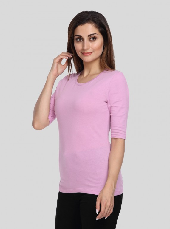 Lilac Half Sleeve TShirt