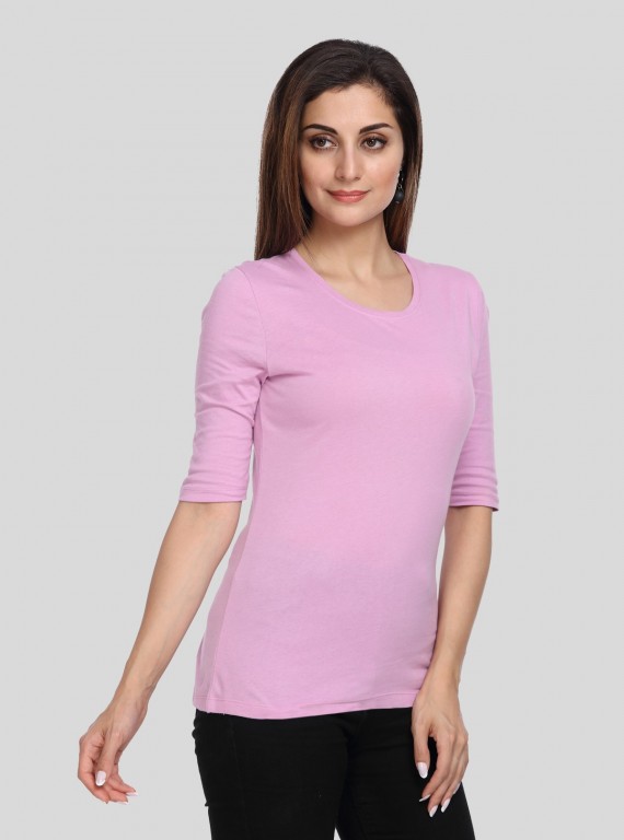 Lilac Half Sleeve TShirt