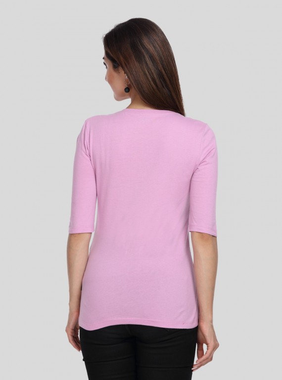 Lilac Half Sleeve TShirt