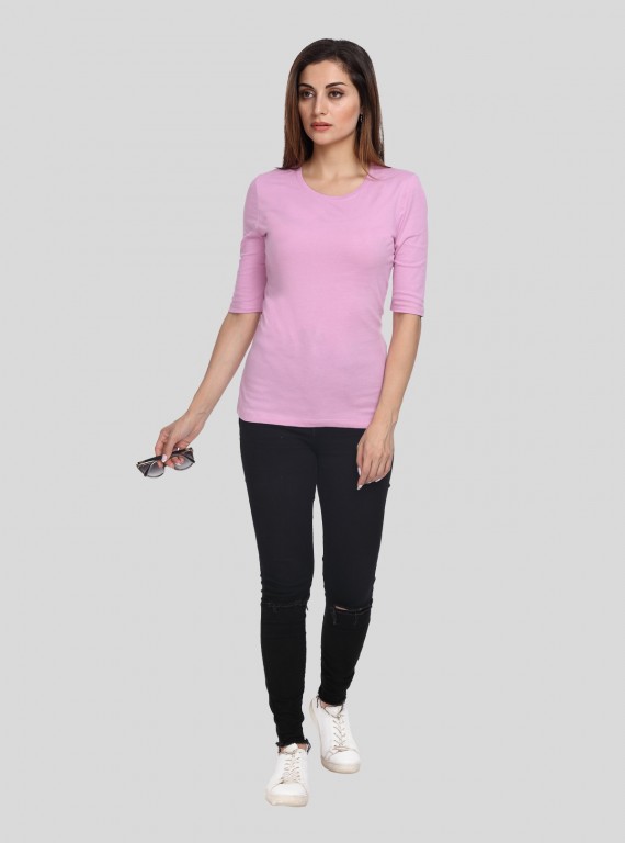 Lilac Half Sleeve TShirt