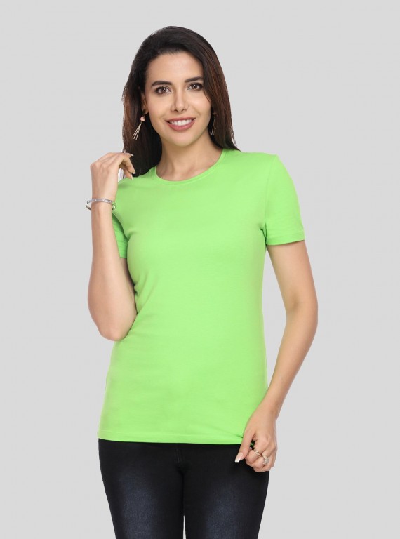 Women's Limmette Solid Crew Neck Cotton Slub Jersey Short Sleeve T-Shirt by Boer and Fitch