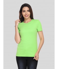 Women's Limmette Solid Crew Neck Cotton Slub Jersey Short Sleeve T-Shirt by Boer and Fitch