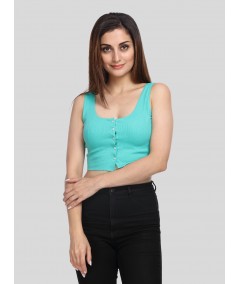 Parrot Green Durby Crop top