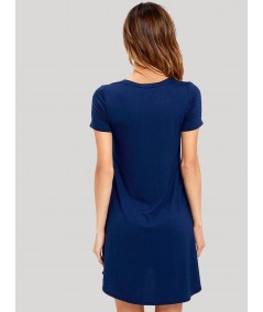 Blue Jersey Dress