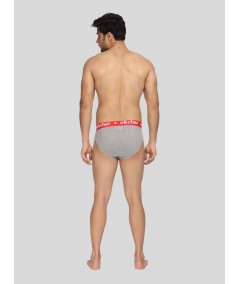 Grey Melange Contrast Band Brief