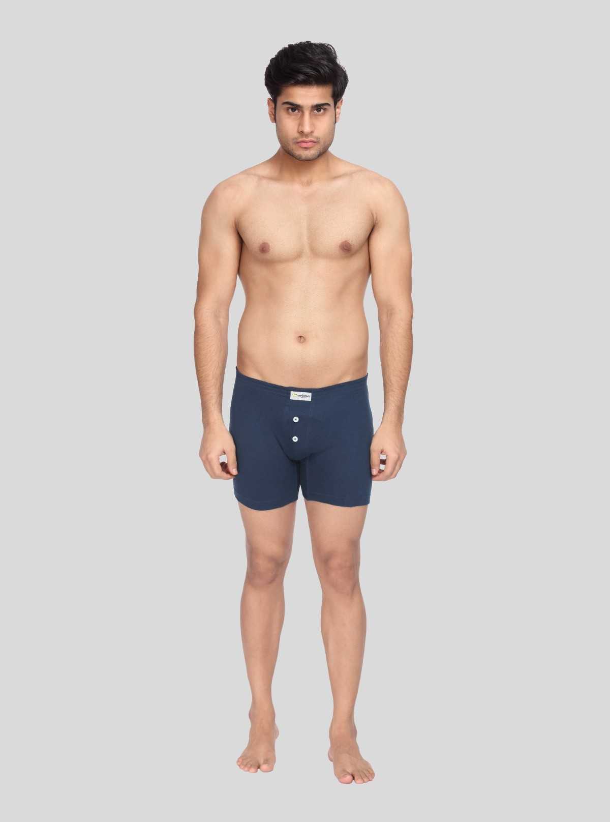 Navy Boxer buttoned Brief