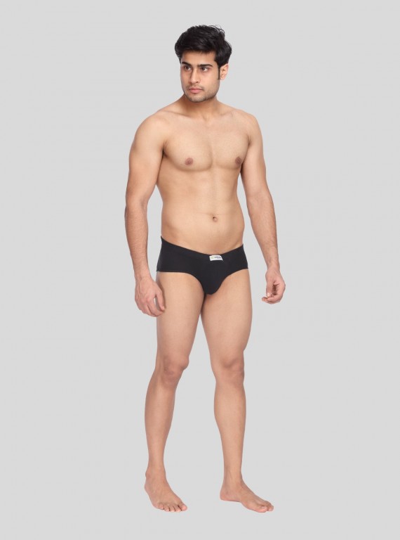 Black jersey Brief