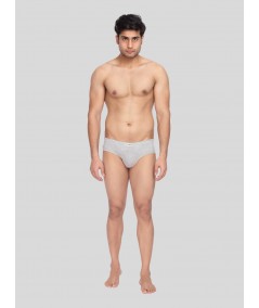 Men's Grey Classic Fit Briefs – Pack of 2