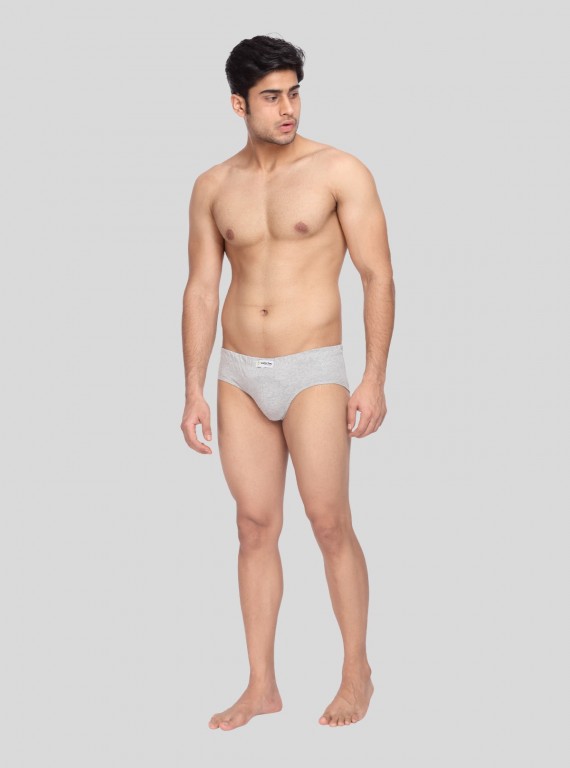 Grey Melange jersey Brief