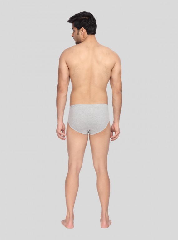 Grey Melange jersey Brief