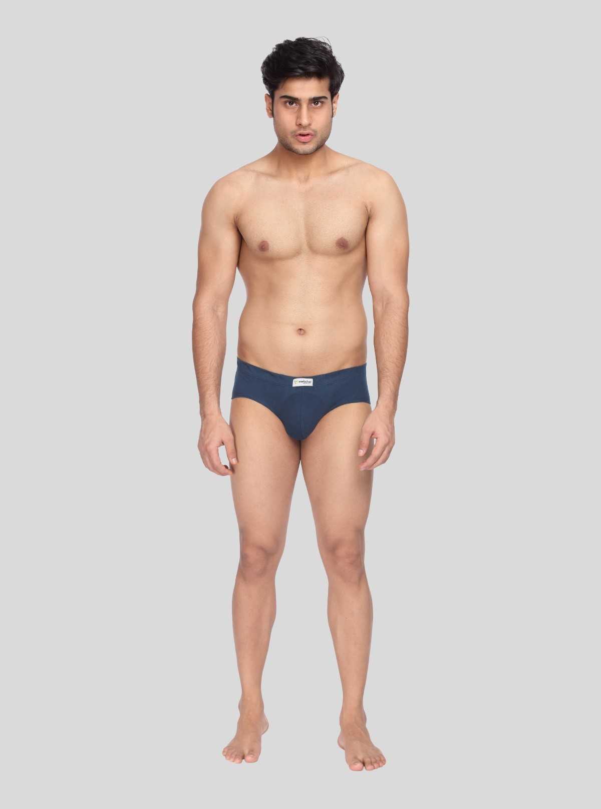 Men's Navy Classic Fit Briefs – Pack of 2