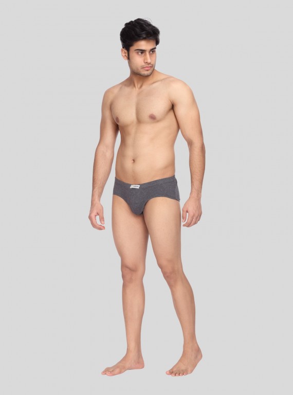 Charcol Melange jersey Brief