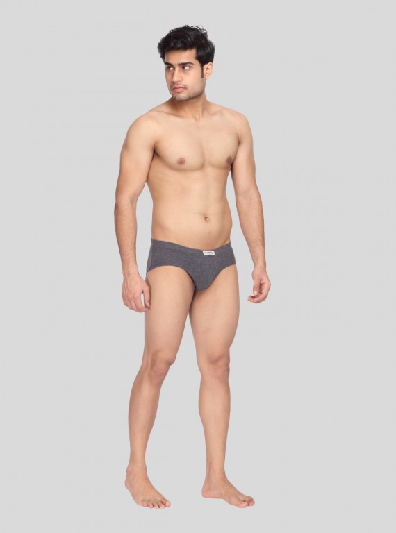 Charcol Melange jersey Brief
