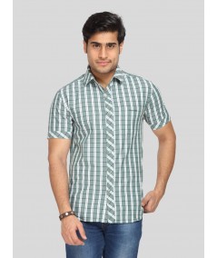 Men's Green Classic Striped Shirt – Timeless, Fresh & Smart Everyday Style