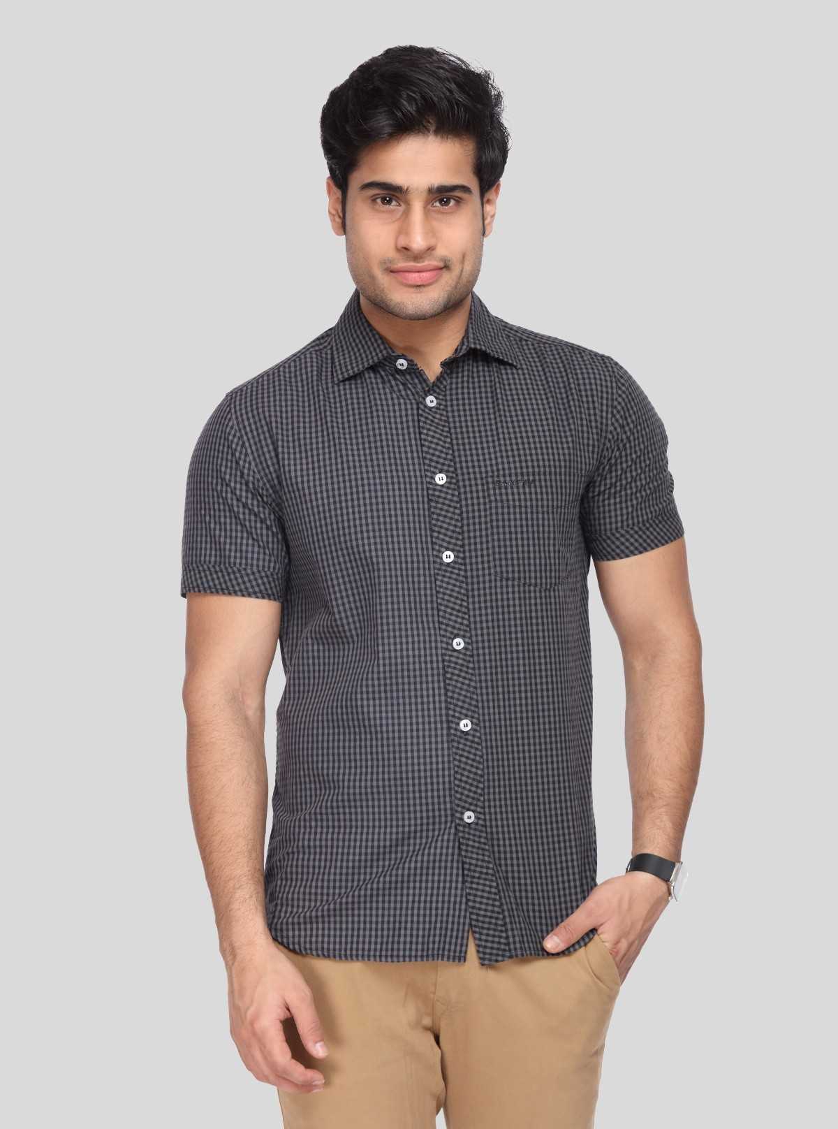 Men's Black Textured Shirt – Sleek, Modern & Effortlessly Sophisticated