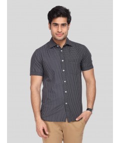 Men's Black Textured Shirt – Sleek, Modern & Effortlessly Sophisticated