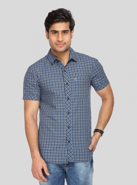 Men's Blue Casual Shirt – Fresh, Comfortable & Everyday Essential Style
