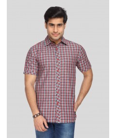 Men's Red Checked Shirt – Bold, Rugged & All-Day Casual Comfort