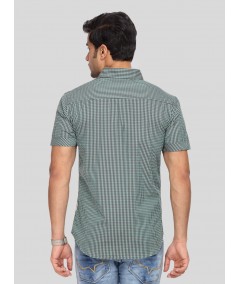 Checkered Olive Green Shirt