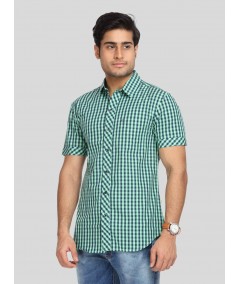 Checkered Green Shirt