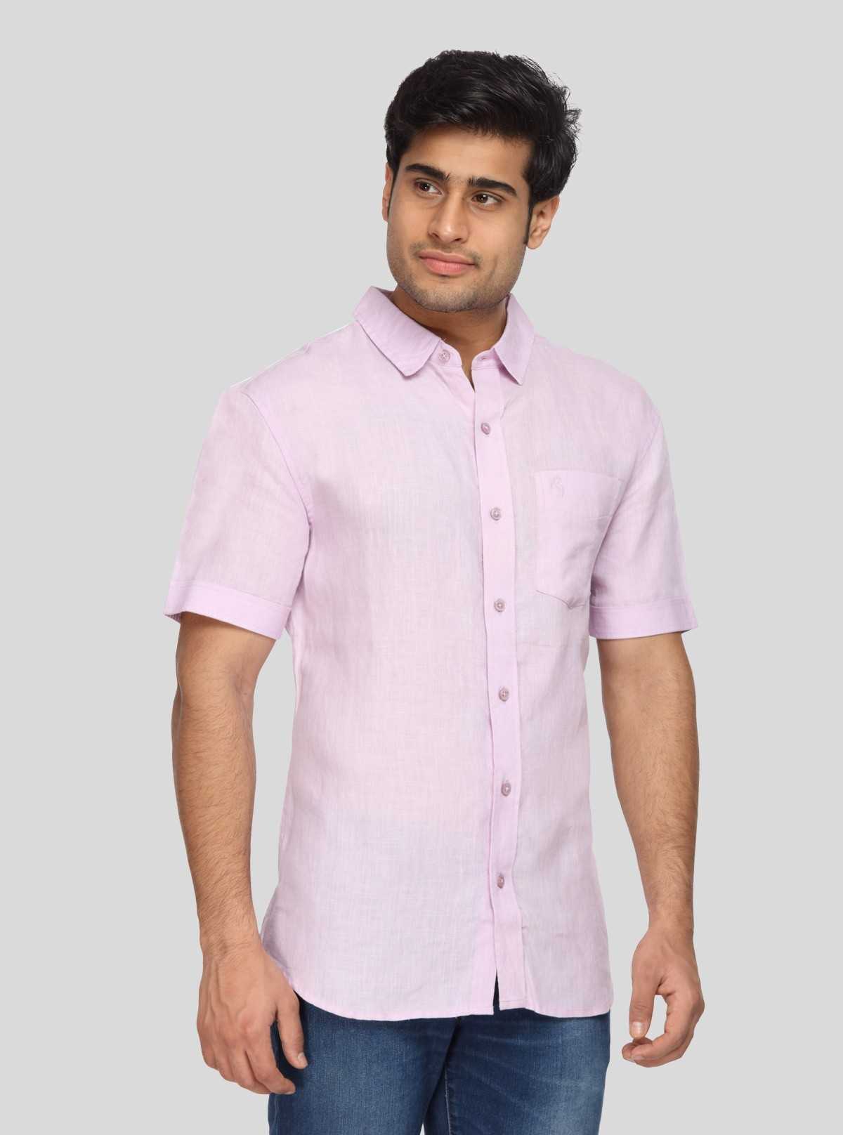 mens purple linen shirt