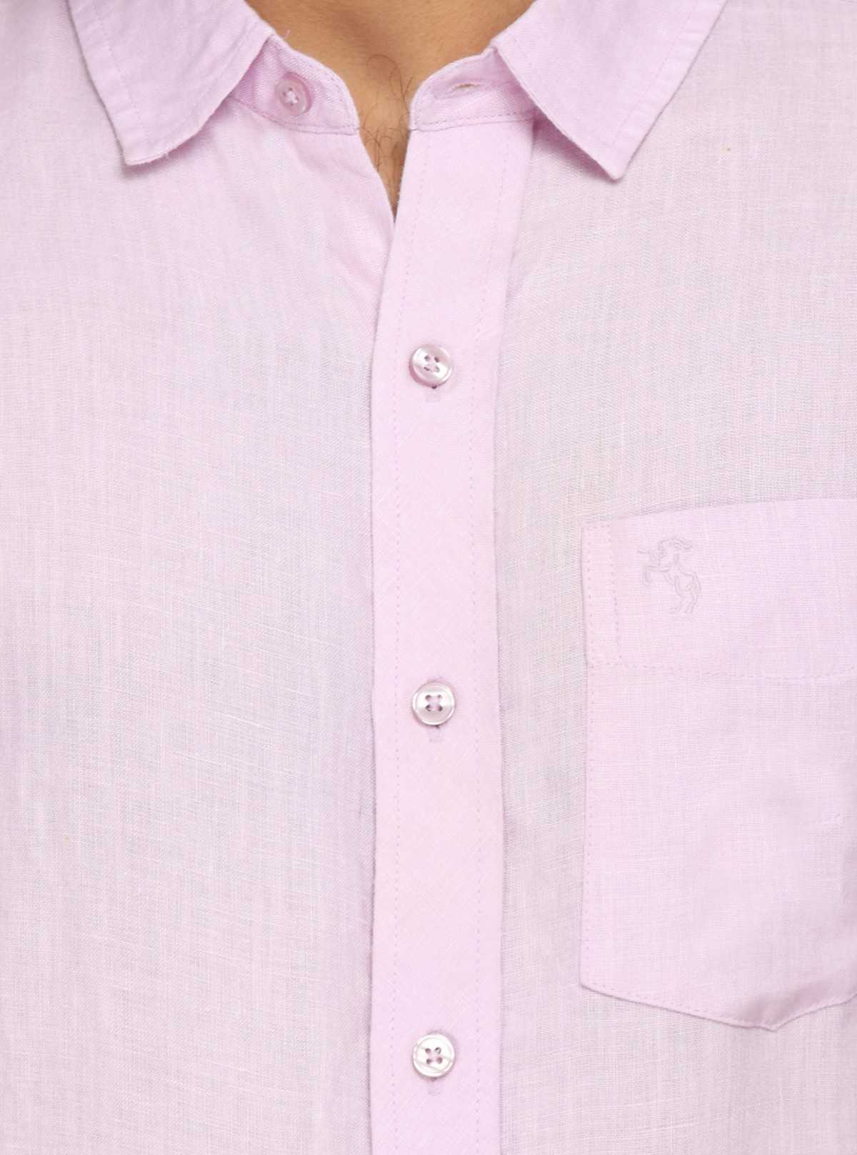 purple linen mens shirt