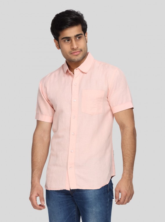 Light Pink Linen Shirt
