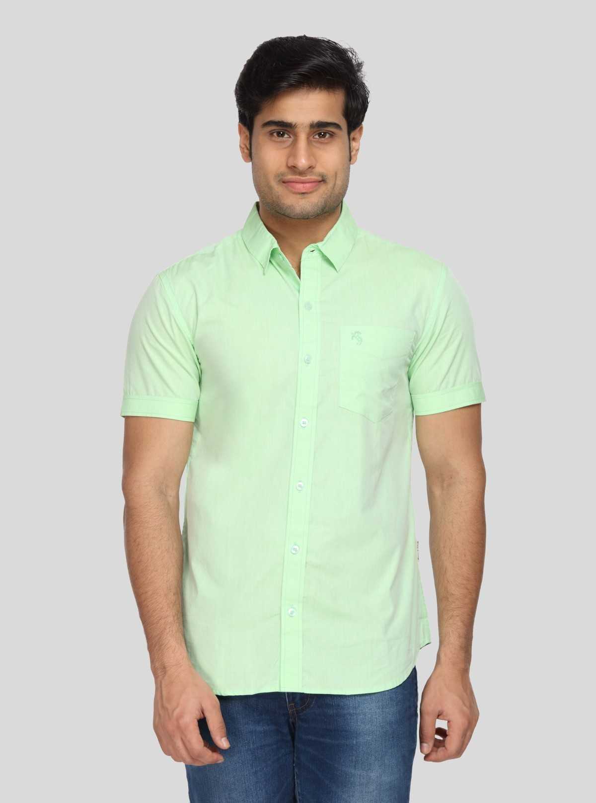Men's Soft Green Cotton Shirt – Comfortable, Minimal & Everyday Essential