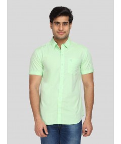 Men's Soft Green Cotton Shirt – Comfortable, Minimal & Everyday Essential