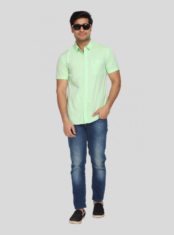 Soft Green Cotton Shirt