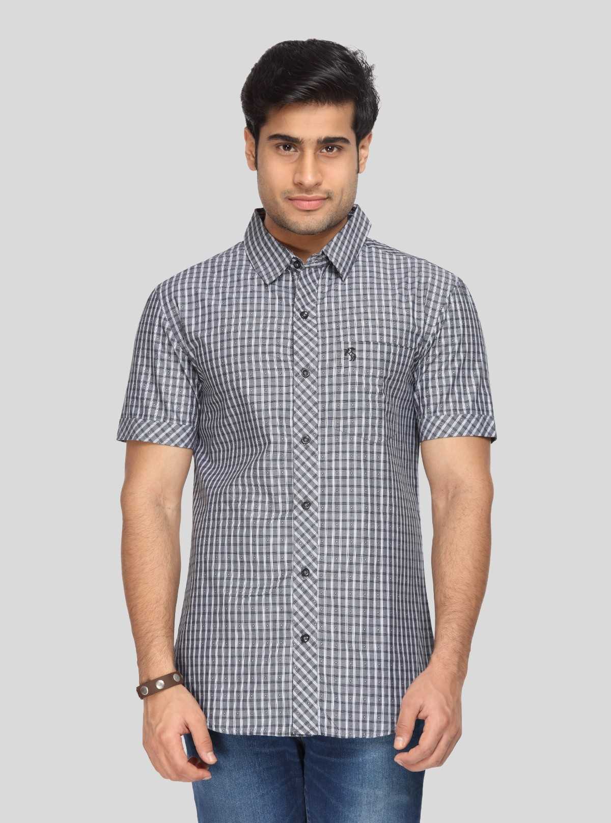 Men's Classic Black Checked Shirt – Timeless Checks for Modern Men