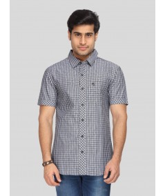 Men's Classic Black Checked Shirt – Timeless Checks for Modern Men