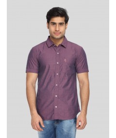 Men's Classic Mulberry Half Sleeve Shirt – Refined Comfort for Everyday