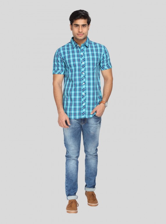 Aqua Stripped Shirt