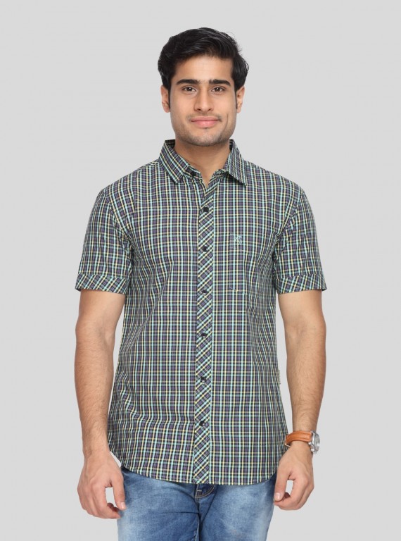 Men's Multi Striped Half Sleeve Shirt – Vibrant Casual Style for Every Day