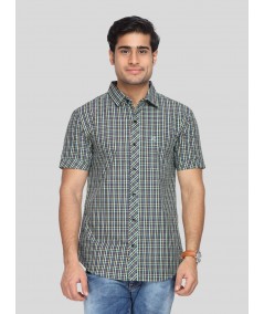Men's Multi Striped Half Sleeve Shirt – Vibrant Casual Style for Every Day