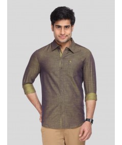 Men’s Mint Green Slim Fit Full Sleeve Shirt – Cool, Refined Everyday Style by Boer & Fitch