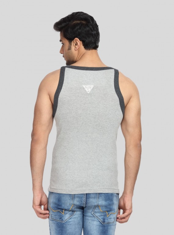 Grey Melange Gym Vest