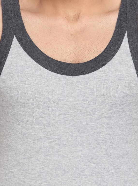 Grey Melange Gym Vest