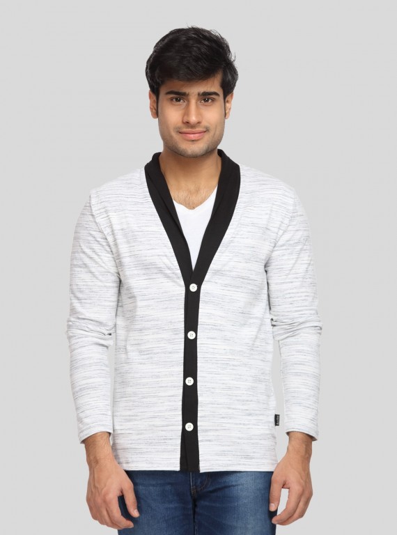 Men's Pause White Solid V-Neck T-Shirt – Boer and Fitch