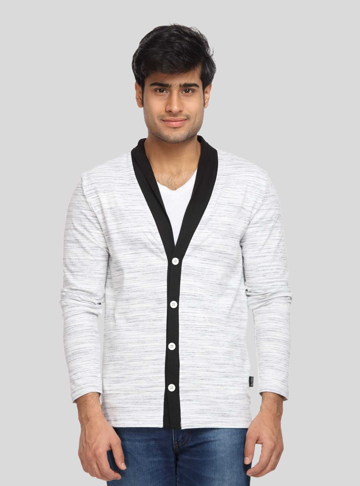 Men's Pause White Solid V-Neck T-Shirt – Boer and Fitch