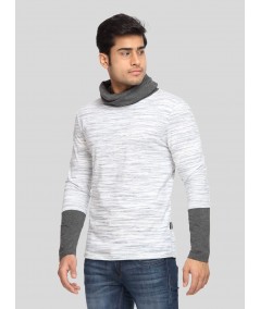 Roll Neck Slub Jersey TShirt