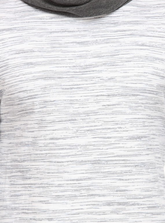 Roll Neck Slub Jersey TShirt