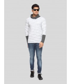 Roll Neck Slub Jersey TShirt