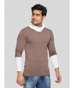 Brown Roll Neck TShirt