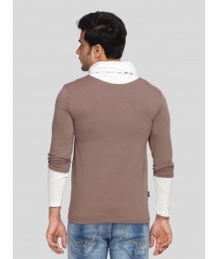 Brown Roll Neck TShirt
