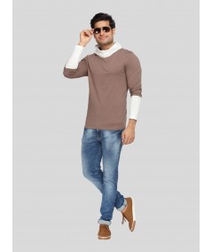 Brown Roll Neck TShirt