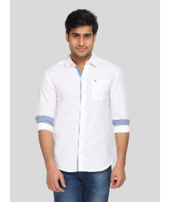 Men's White Linen Full Sleeve Shirt – Classic Elegance in Breathable Style