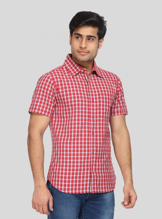 Checkered Fine Red Shirt